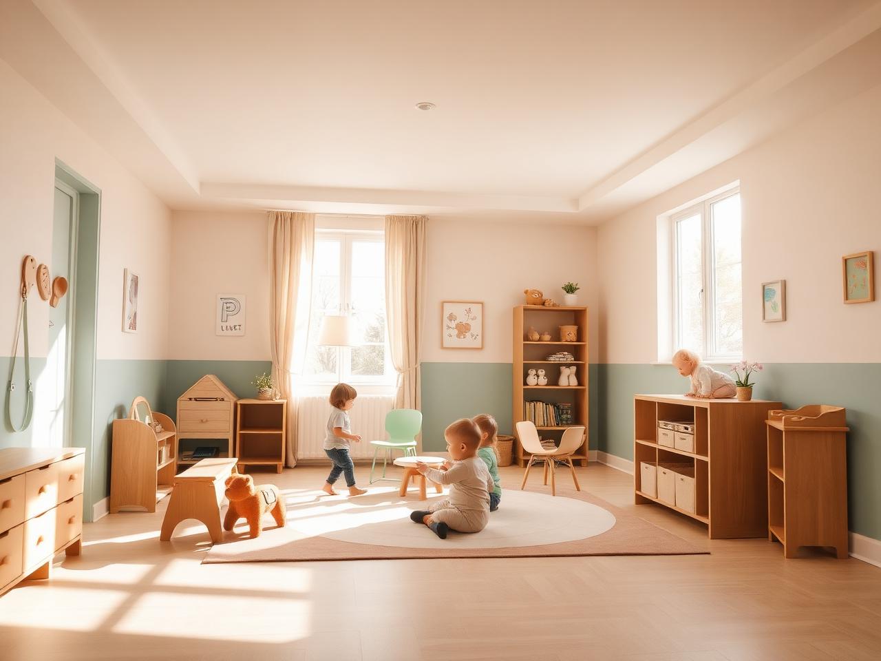 Enfants épanouis jouant à la micro-crèche Les Enfants d'Héra